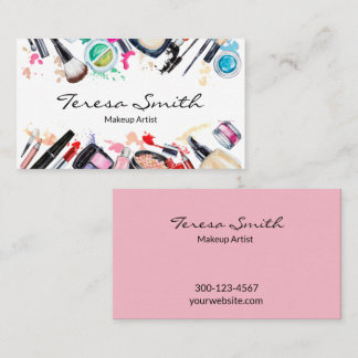 Makeup Artist Salon Beauty Business Card Visitenkarte