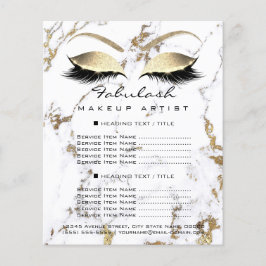 Makeup Artist Salon Marble Augen Glitzer Preis Fly Flyer