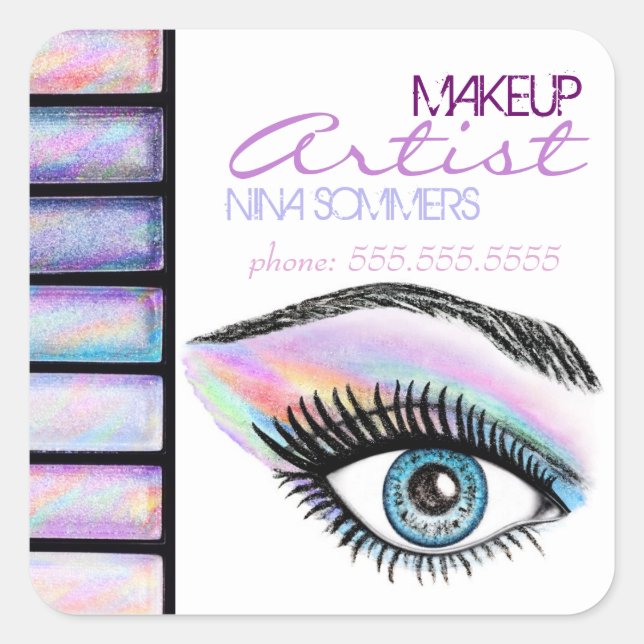 Makeup Artist Sticker (Vorderseite)