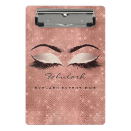 Makeup Artist Studio Lashes Extension Spark Rose Mini Klemmbrett