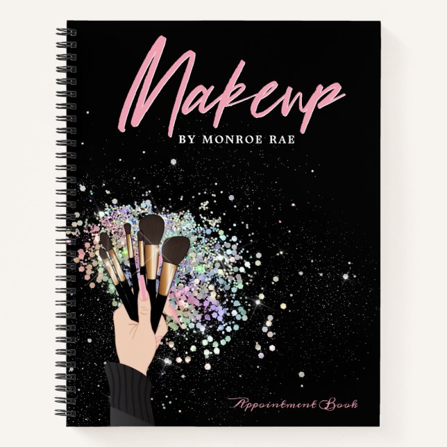 Makeup Artist Termin Log oder Business Notebook Notizbuch (Vorderseite)