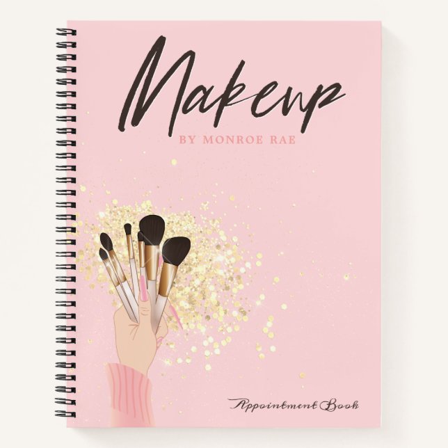 Makeup Artist Termin Log oder Business Notebook Notizbuch (Vorderseite)
