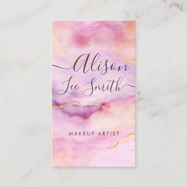 Makeup Artist Visitenkarte (Vorderseite)