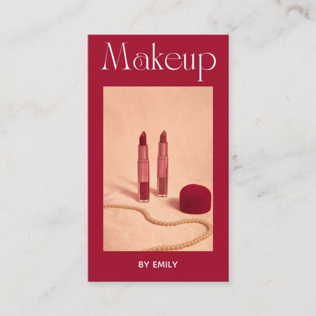 Makeup Artist Visitenkarte (Vorderseite)