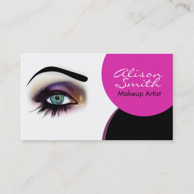 Makeup artist visitenkarte (Vorderseite)