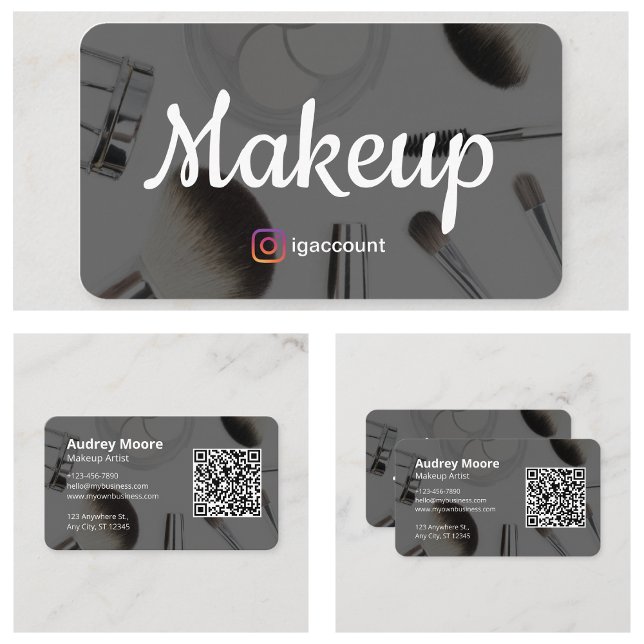 Makeup Artist Vorlagen Visitenkarte (Makeup Artist Templates Business Card
)