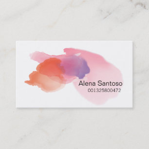 Makeup Artist - Wasserfarbe Visitenkarte