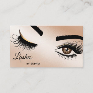 Makeup artist Wink Eye Beauty Salon Lash Extension Visitenkarte