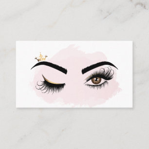 Makeup artist Wink Eye Beauty Salon Lash Extension Visitenkarte
