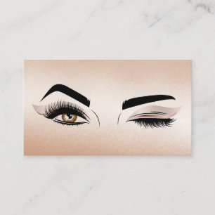 Makeup artist Wink Eye Beauty Salon Lash Extension Visitenkarte