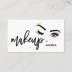 Makeup artist Wink Eye Beauty Salon Lash Extension Visitenkarte