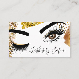 Makeup artist Wink Eye Beauty Salon Lash Extension Visitenkarte
