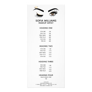 Makeup artist Wink Eye Beauty Salon Lash Extension Werbekarte