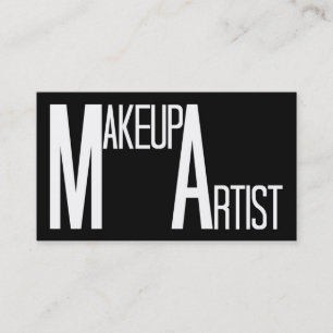 Makeup Artist Word Business Card Visitenkarte