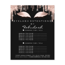 Makeup Beauty Salon Pink Glitzer Flyer Spark Schwa