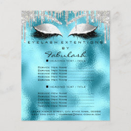 Makeup Beauty SilverOcean Glitzer Preisliste Lash Flyer