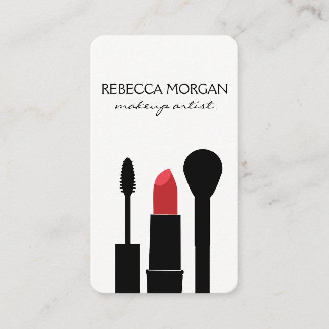 Makeup Beauty Visitenkarte (Vorderseite)