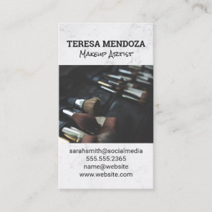 Makeup Brushes-Set Visitenkarte