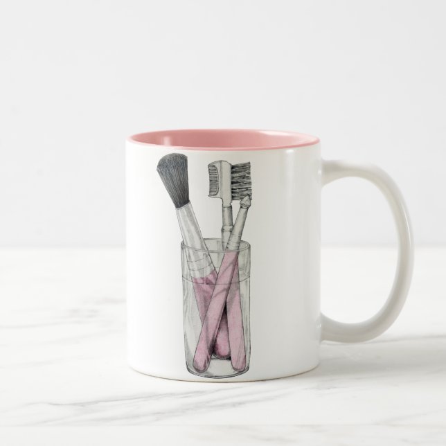 Makeup Brushs-Tasse Zweifarbige Tasse (Rechts)