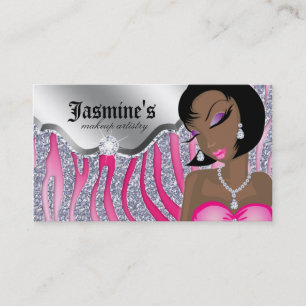 Makeup Business Card American Zebra PS Visitenkarte