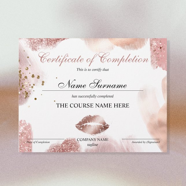 Makeup Certificate of Completion Award Course (Von Creator hochgeladen)