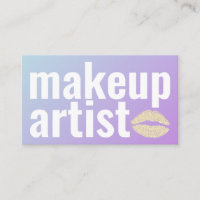 Makeup Eleganter Lila Gradient Glitzer Lippen und
