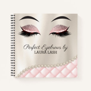 Makeup Eye Lash Brow Tufls Notebook Notizbuch