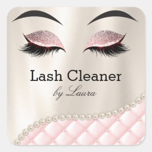 Makeup Eye Lash Lashes Augenbrauen Quadratischer Aufkleber