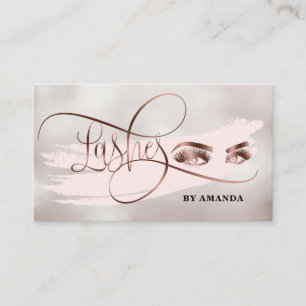 Makeup Eyebrow Eyes Lashes Blush Pearl Visitenkarte