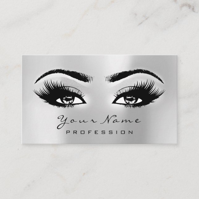 Makeup Eyebrow Lashes nächste Terminierungskarte g Terminkarte (Vorderseite)