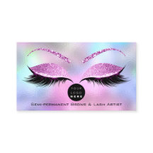 Makeup Eyebrow Name Lash Glitzer Pink Logo