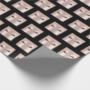 Makeup Eyebrows Lashes Rose Spark Bridal Sweet16. Geschenkpapier