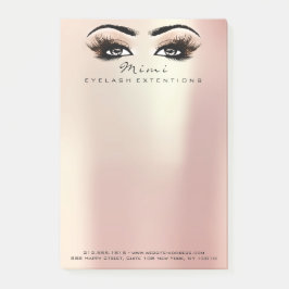 Makeup Eyes Lashes Rose Name Web Telefonnummer Post-it Klebezettel