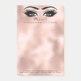 Makeup Eyes Lashes Skinn Name Web Telefon Metall Post-it Klebezettel