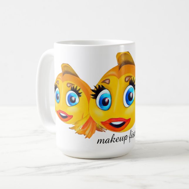 MAKEUP FISH mug Kaffeetasse (Vorderseite Links)