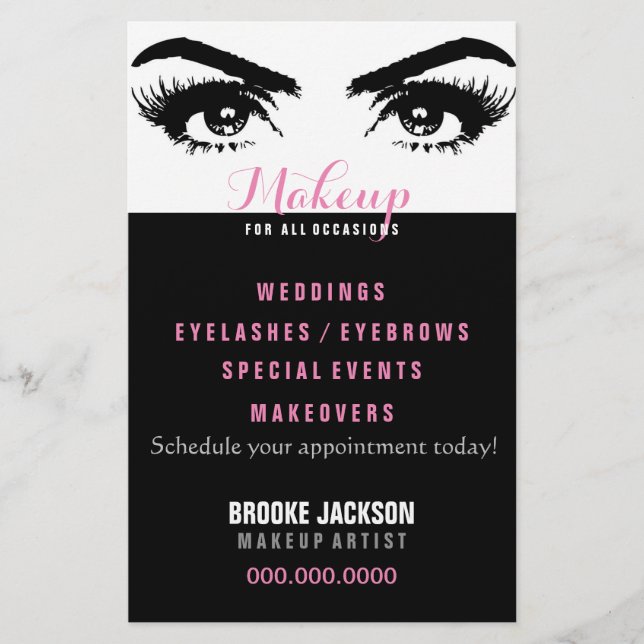 Makeup - für jeden Anlaß - Flyer (Vorne)