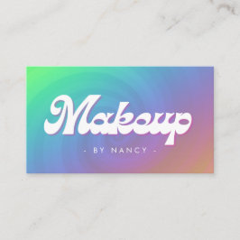 Makeup Groovy Retro Rainbow Swirl Visitenkarte