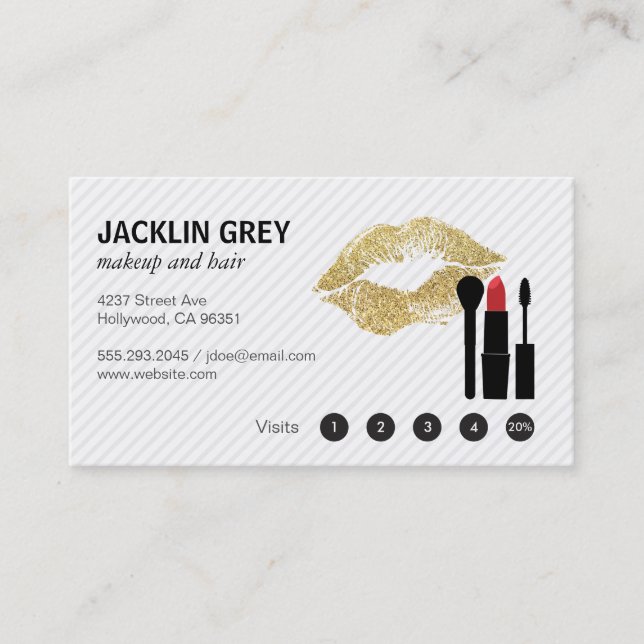 Makeup & Hair Loyalty Treuekarte (Vorderseite)