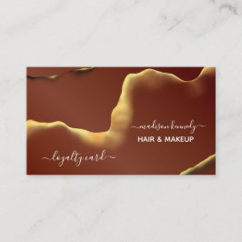 Makeup Hair Stylist Abstrakt Beruflich New Tech Visitenkarte
