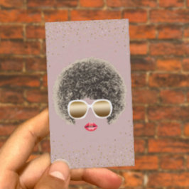 Makeup & Hair Stylist Modernes Gold Confetti Schön Visitenkarte