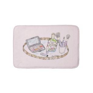 Makeup Illustration Antique Makeup Tray Mode Badematte