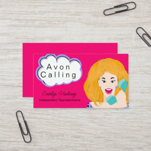 Makeup Independent Rep Avon Business Card Visitenkarte
