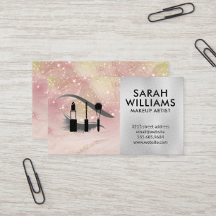 Makeup-Kit   Auge Lashes   Gold-Star-Staub Visitenkarte