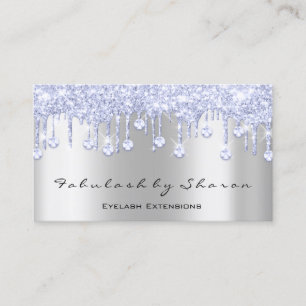 Makeup Künstler Eyelash Diamond Tropfen Silber Bl Visitenkarte