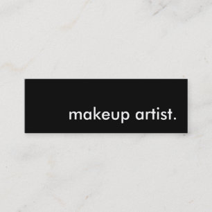 Makeup-Künstler. Mini Visitenkarte