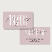 Makeup Künstler moderne Typografie Drehbuch rosa