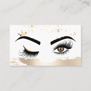 Makeup Künstler Wink Eye Beauty Salon Lash Extensi Visitenkarte