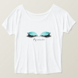 Makeup Lashes Black Tiffany Beauty Name Princess T-Shirt