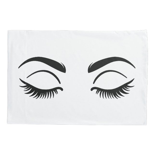 Makeup Lashes & Brows My Beauty Sleep Kissenbezug (Rückseite)
