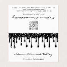 Makeup Lashes Schwarze Tropfen QR Code Weiße Beila